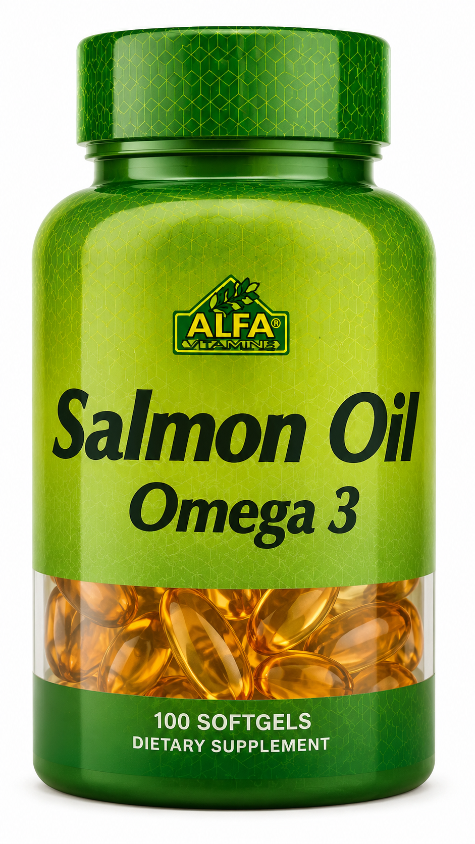 Alfa Vitamins Salmon Oil Omega 3 – 100 Softgels