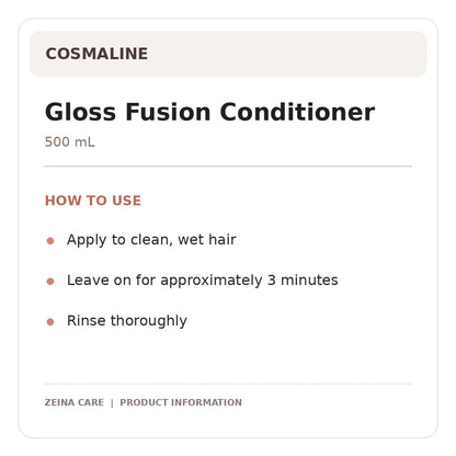 cosmaline conditioner — directions and details