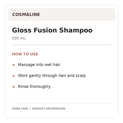 cosmaline shampoo — directions and details