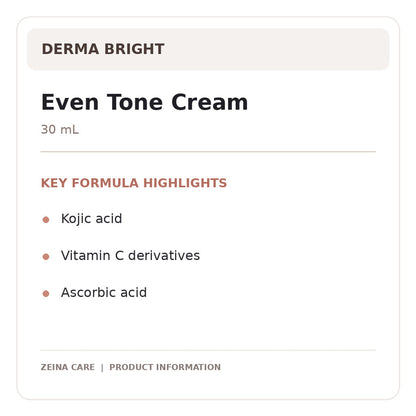 derma even tone — product highlights