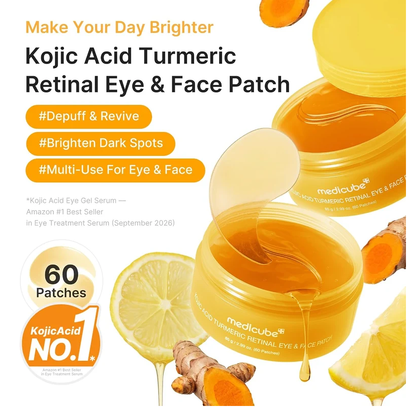 Medicube Kojic Acid Turmeric Retinal Eye & Face Patch – product image 3
