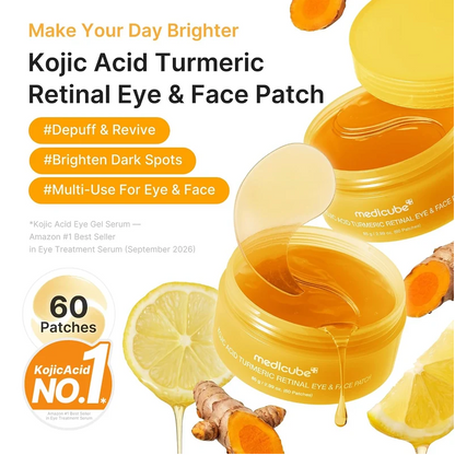 Medicube Kojic Acid Turmeric Retinal Eye & Face Patch – product image 3