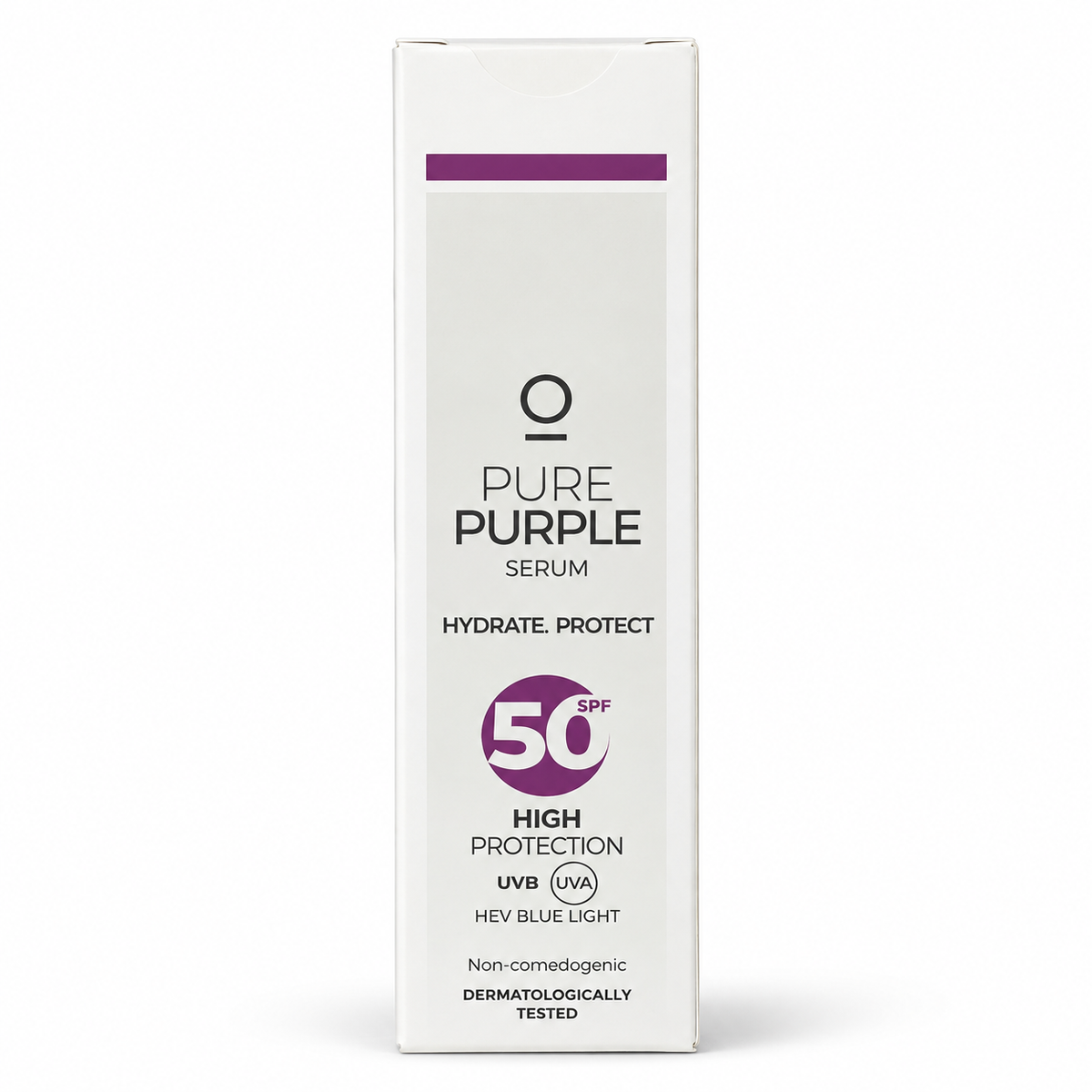 Chronoderme IO Pure Purple Serum SPF50 — approved hero illustration