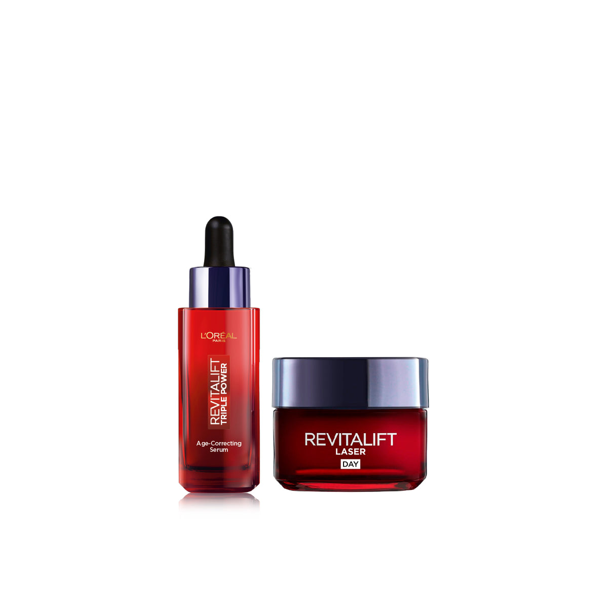 L'Oréal Paris Revitalift Laser bundle 1: Revitalift Laser Triple Power Serum 30mL + Revitalift Day Cream 50mL