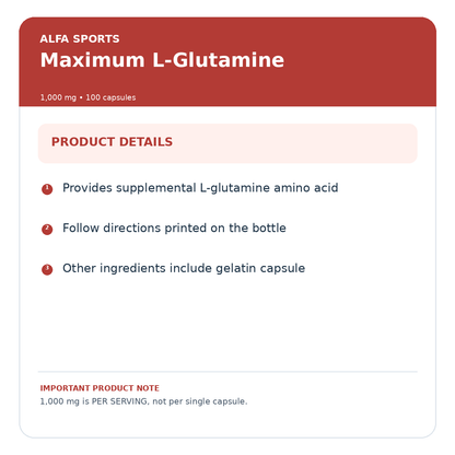 glutamine usage and precautions – Zeina Care product information