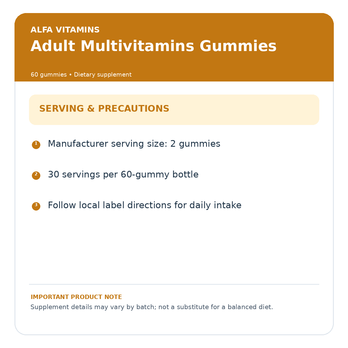 gummies usage and precautions – Zeina Care product information